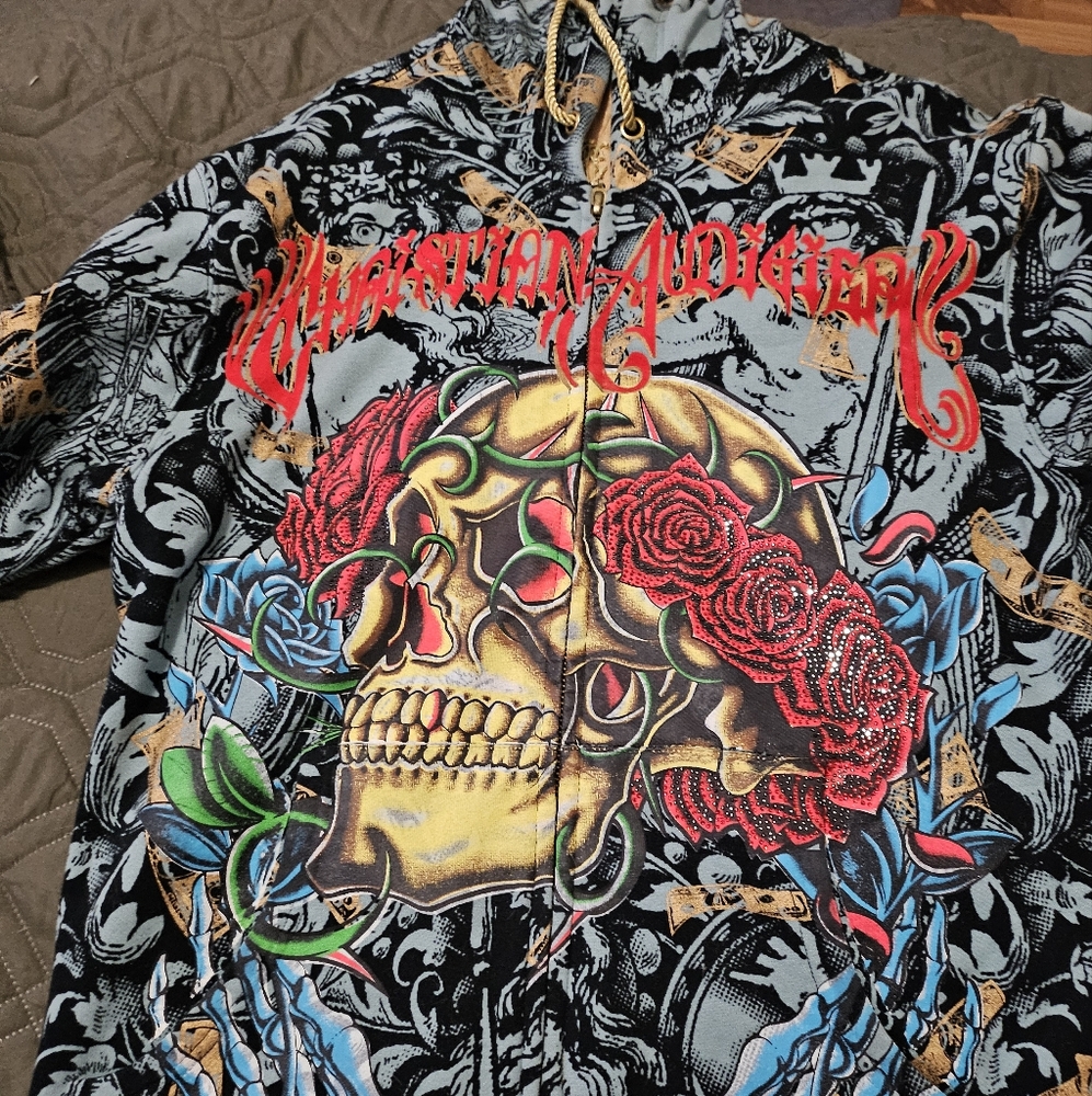 Christian Audigier hoodie like new 2xl
